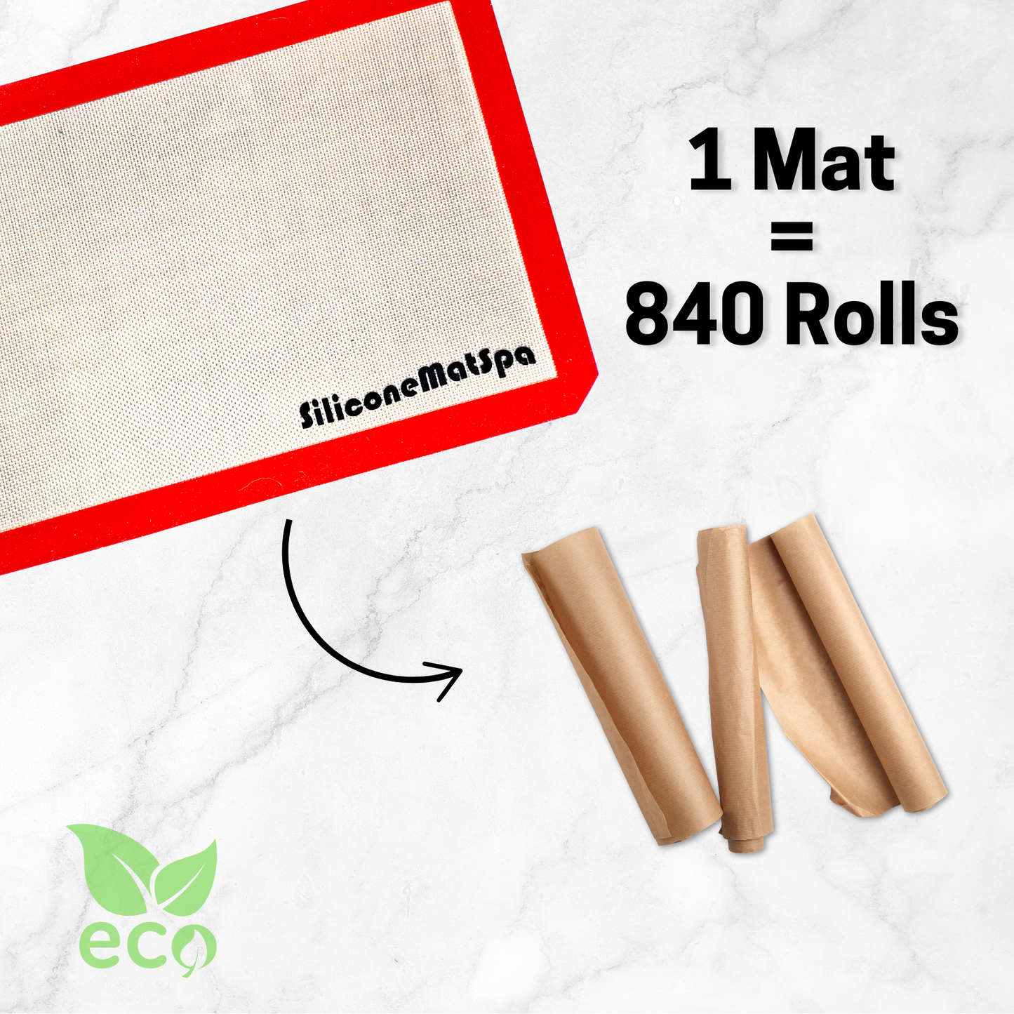 Large Non-Stick Silicone Baking Mat: FREE USA Shipping